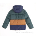 Hooded winter warm boys jacket